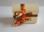malle damassée chocolat orange( KIT)