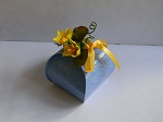 boite bleue fleurs jaunes (Kit)